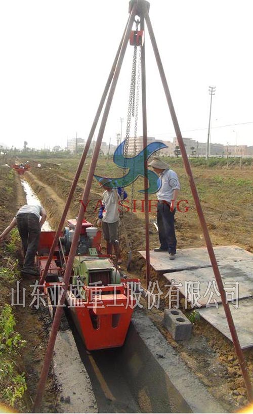 Gansu Jiayuguan customers use cast-in-place molding machine production operations